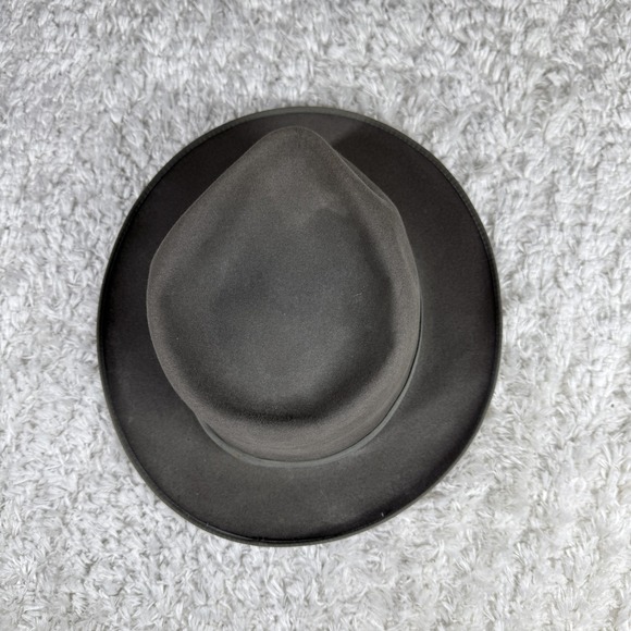 Vintage Champ Hat Fedora Fitted Mens 7 1/4 Gray Featherweight Bound Edge 80s - Picture 4 of 15